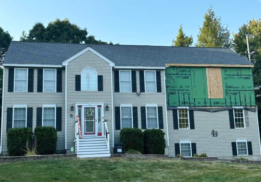 House siding under contruction