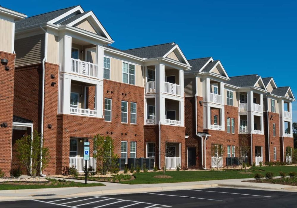 Row of apartments