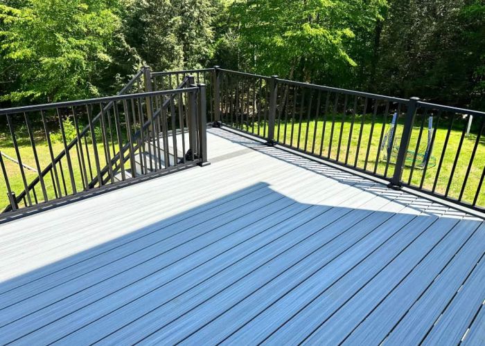 pool deck before