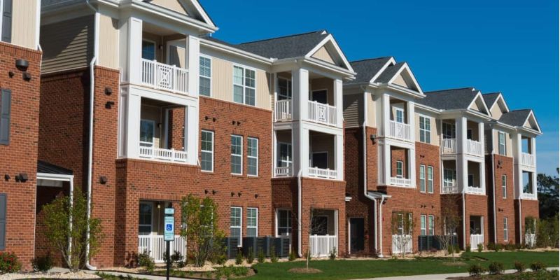 Row of apartments