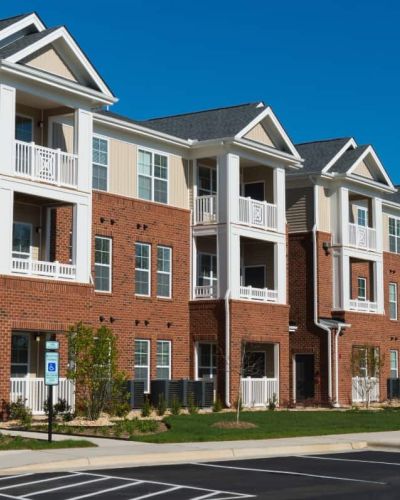 Row of apartments